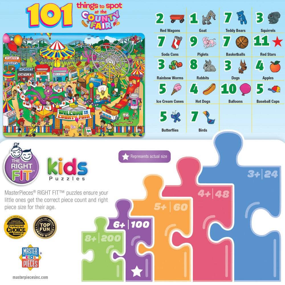 101 Things to Spotat the County Fair - 101 Piece Jigsaw Puzzle - Image 3