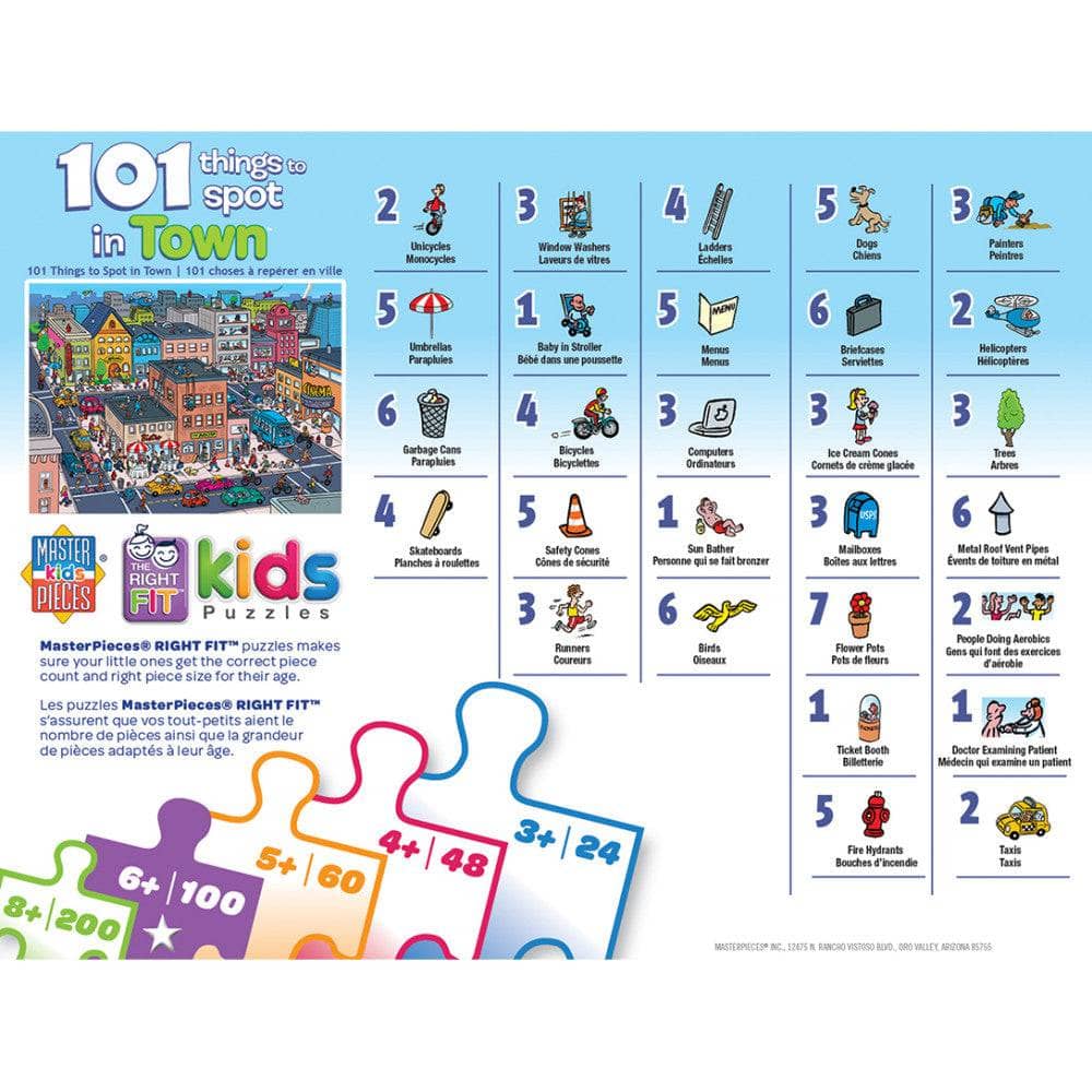 101 Things to Spot in Town - 101 Piece Jigsaw Puzzle - Image 3