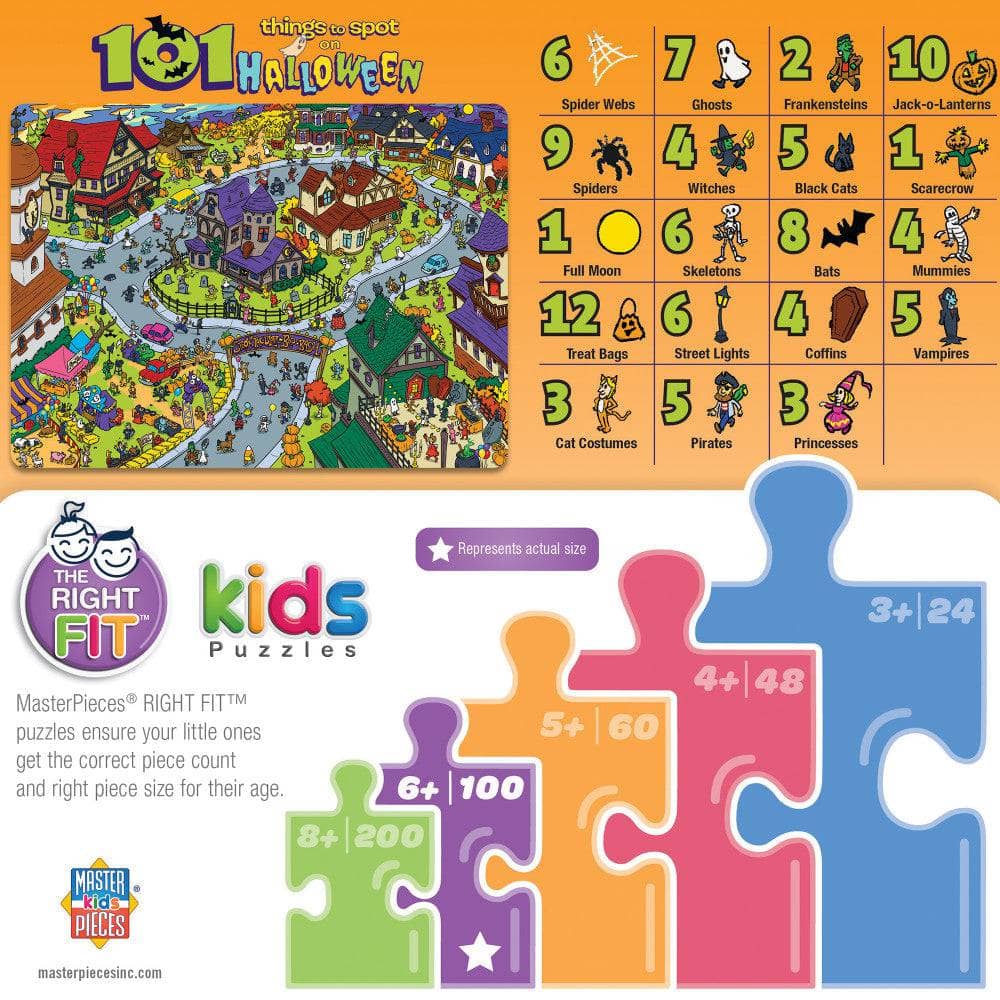 101 Things to Spot on Halloween - 101 Piece Jigsaw Puzzle - Image 3