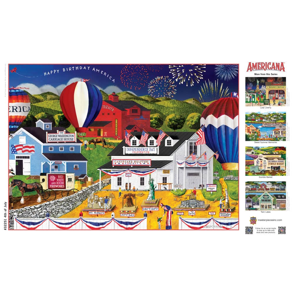 Americana - 4th of July 500 Piece EZ Grip Jigsaw Puzzle - Image 4