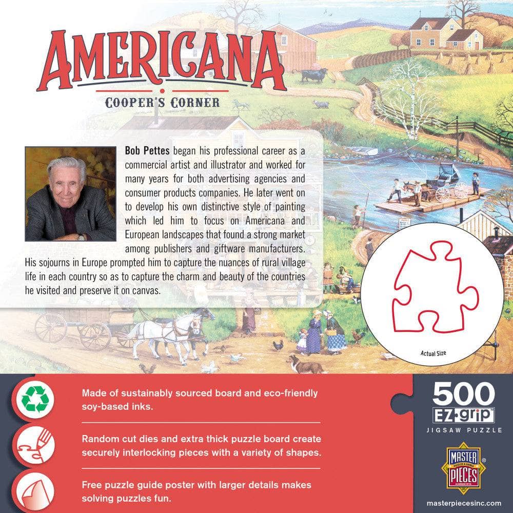Americana - Cooper's Corner 500 Piece EZ Grip Jigsaw Puzzle - Image 3
