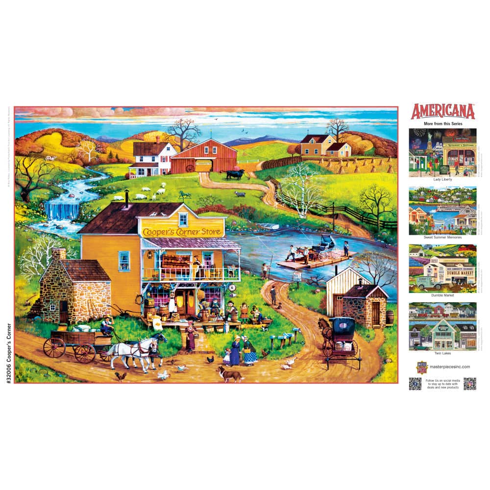 Americana - Cooper's Corner 500 Piece EZ Grip Jigsaw Puzzle - Image 4