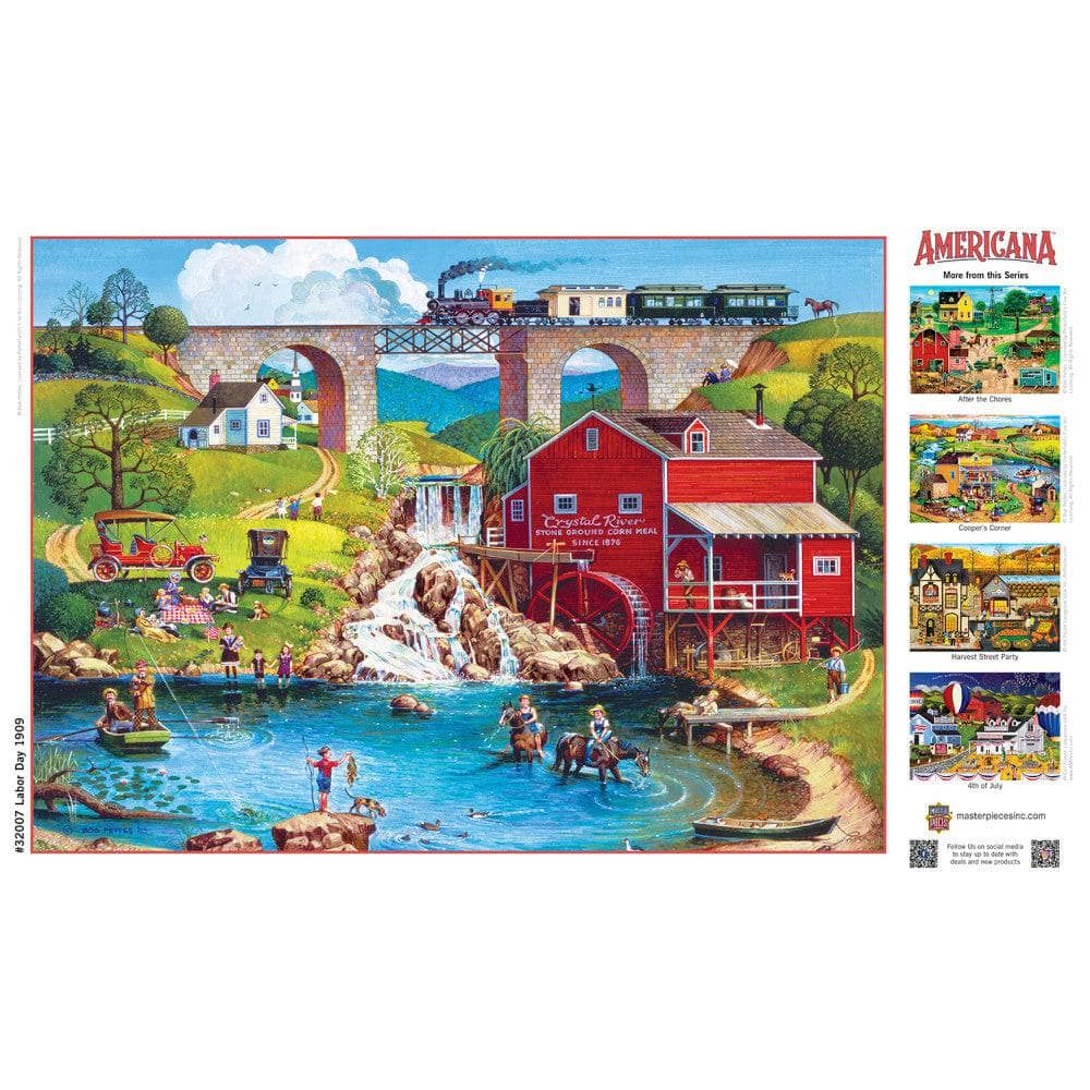 Americana - Labor Day 1909 500 Piece EZ Grip Jigsaw Puzzle - Image 4