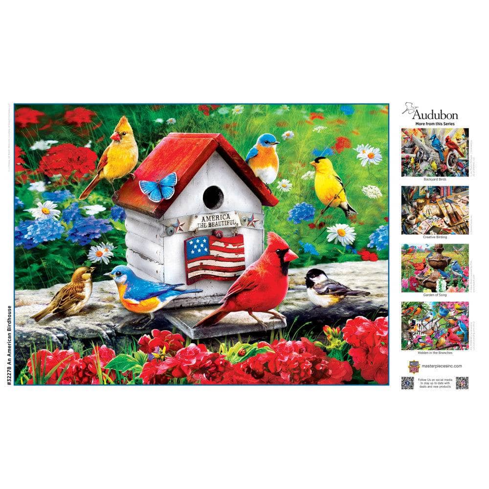 Audubon - An American Birdhouse 300 Piece EZ Grip Jigsaw Puzzle - Image 4