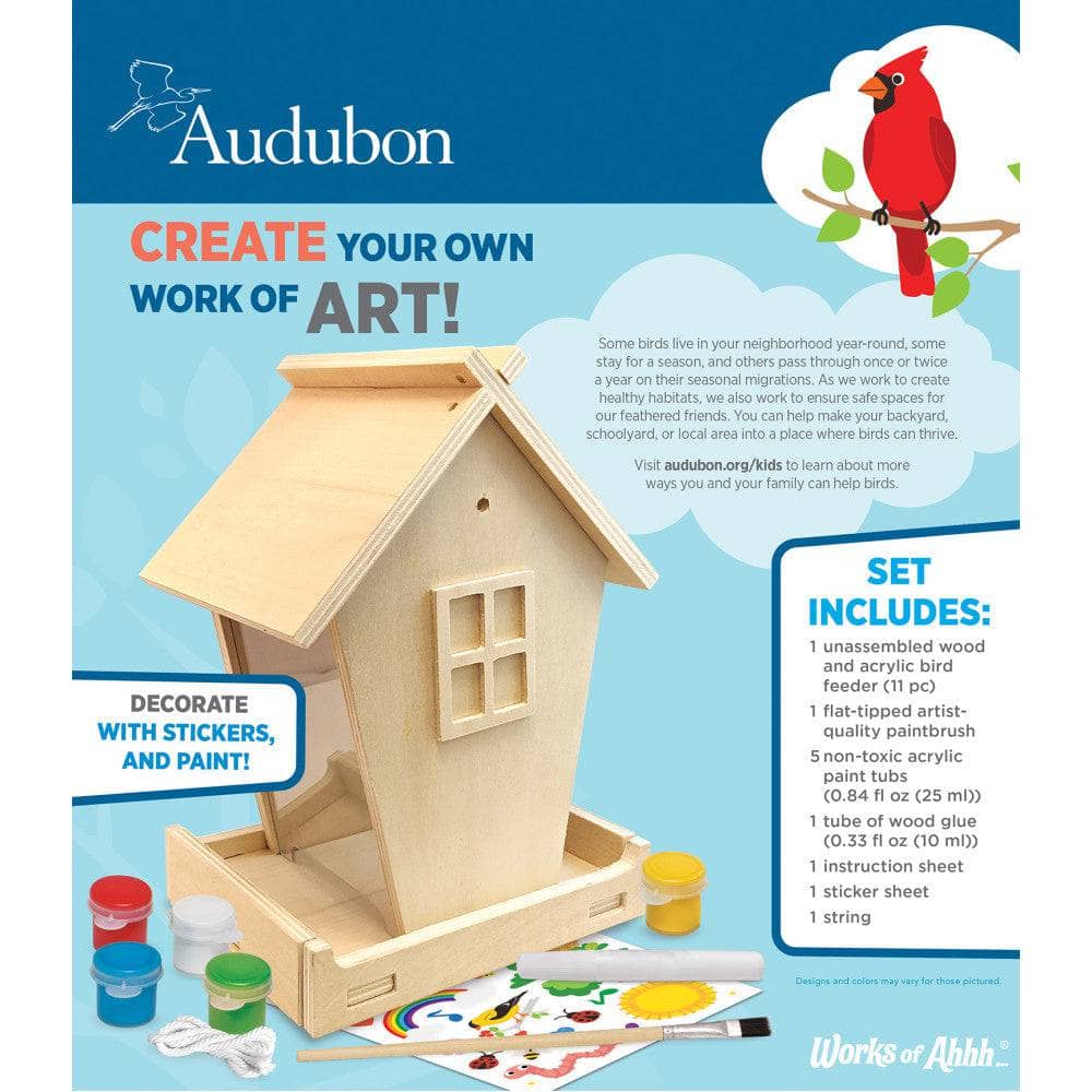 Audubon - Birdfeeder Wood Craft & Paint Kit - Image 3