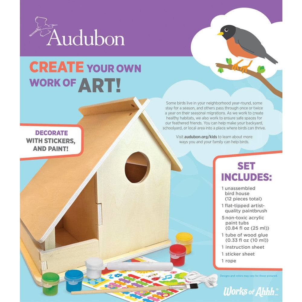 Audubon - Bird House Buildable Wood Craft & Paint Kit - Image 3