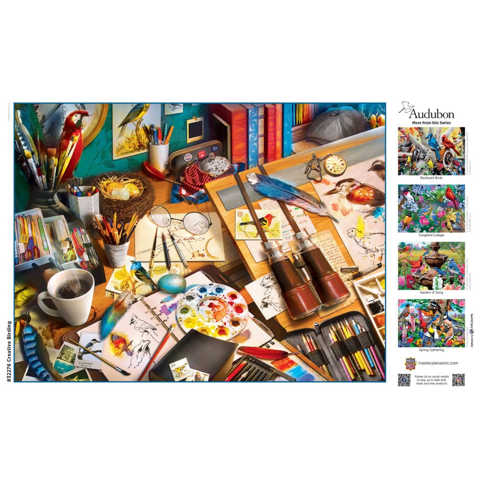 Audubon - Creative Birding 300 Piece EZ Grip Jigsaw Puzzle - Image 4