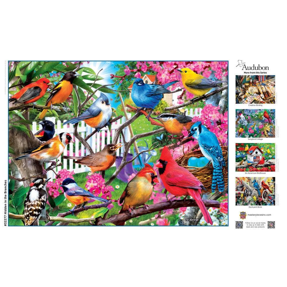Audubon - Hidden in the Branches 300 Piece EZ Grip Jigsaw Puzzle - Image 4