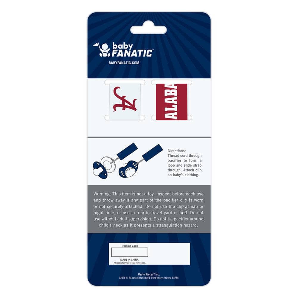Alabama Crimson Tide - Pacifier Clip 2-Pack - Image 3