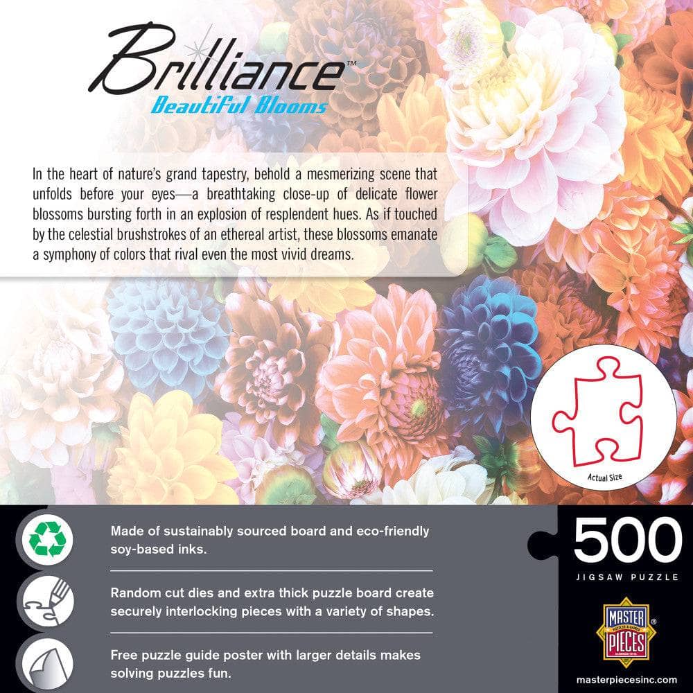 Brilliance - Beautiful Blooms 500 Piece Jigsaw Puzzle - Image 3