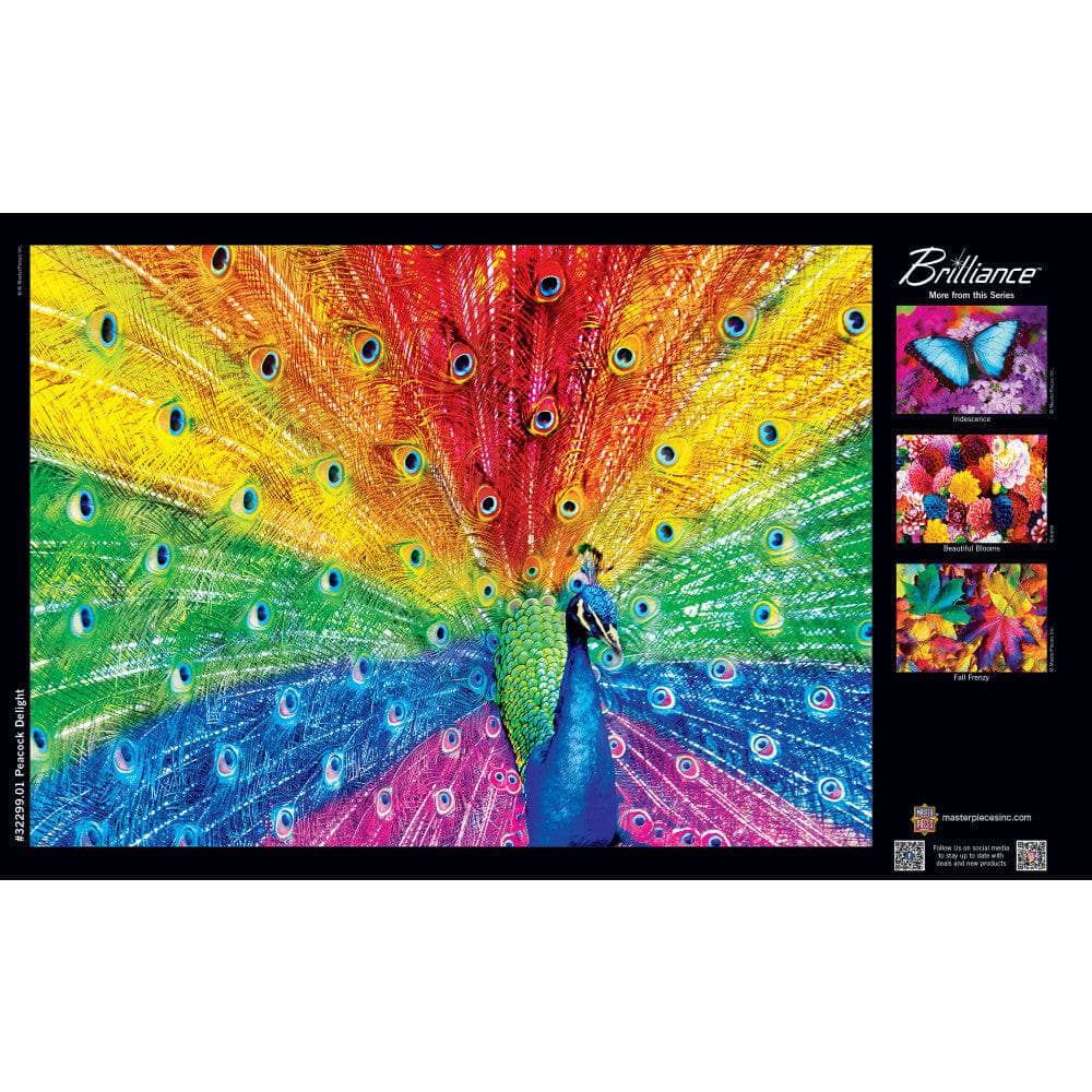 Brilliance - Peacock Delight 500 Piece Jigsaw Puzzle - Image 4