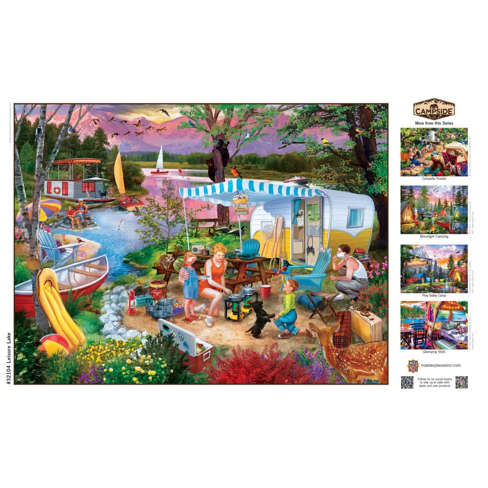 Campside - Leisure Lake 300 Piece EZ Grip Jigsaw Puzzle - Image 4
