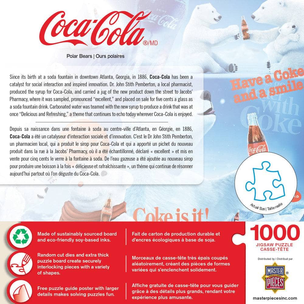 Coca-Cola Polar Bears 1000 Piece Jigsaw Puzzle - Image 3
