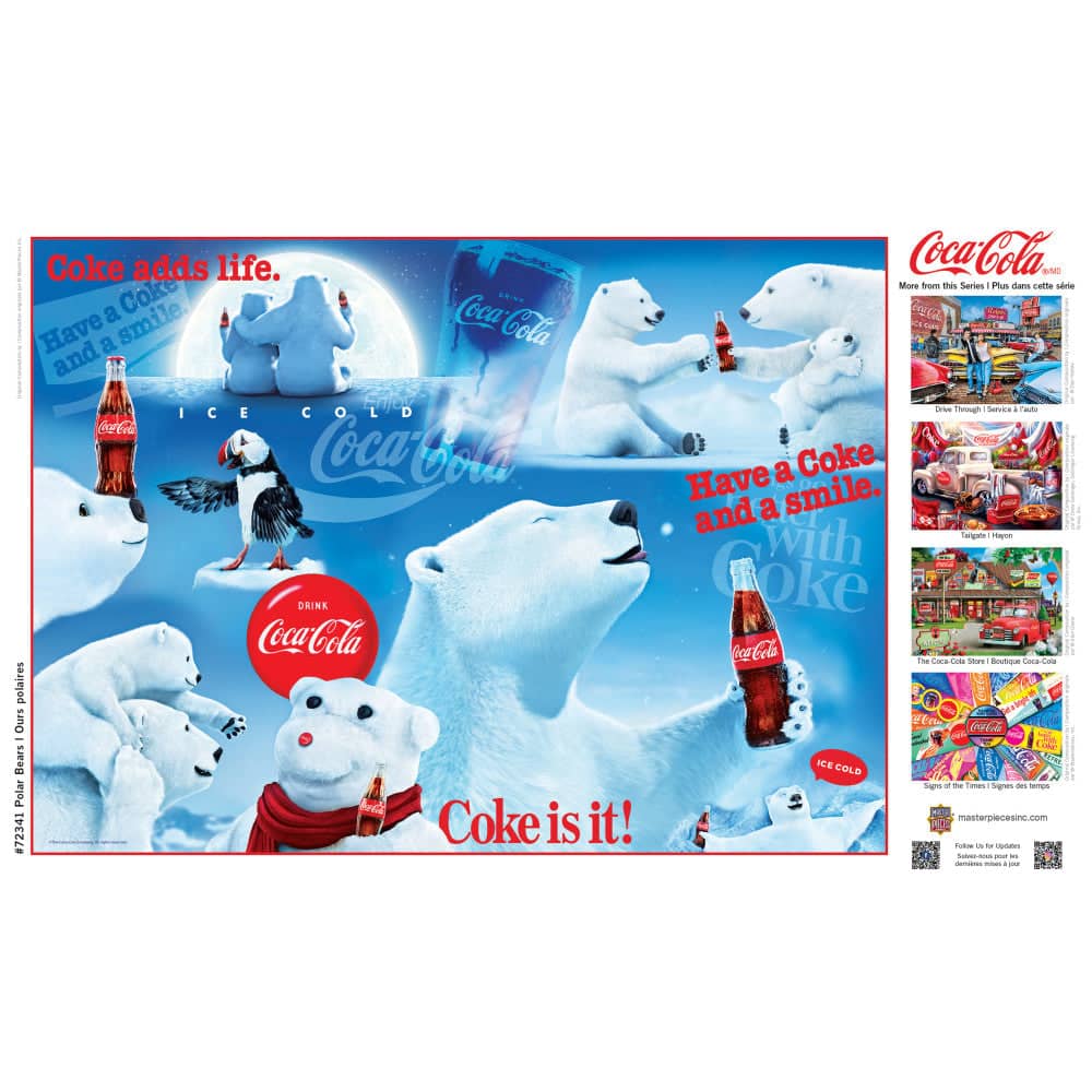 Coca-Cola Polar Bears 1000 Piece Jigsaw Puzzle - Image 4