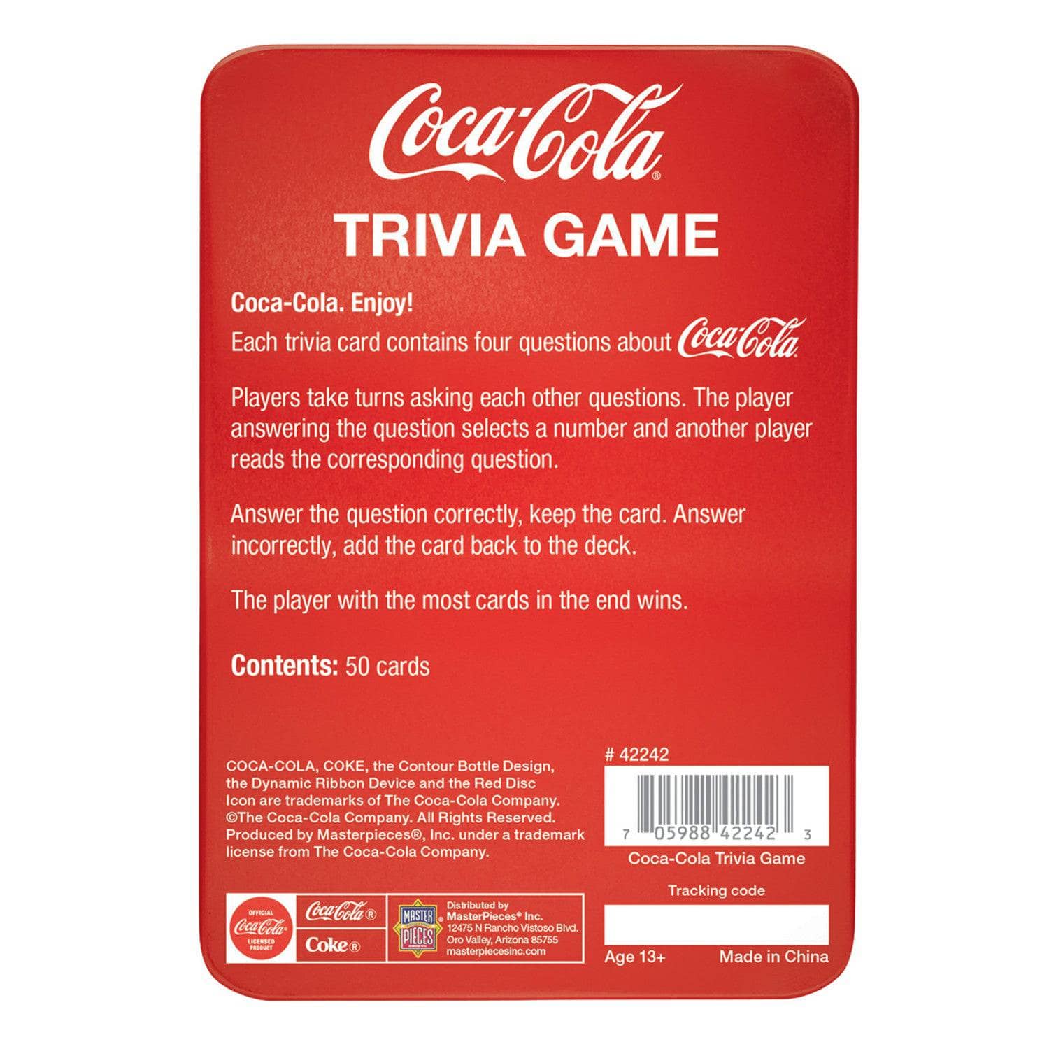 Coca-Cola Trivia Game with Collectible Tin - Image 3