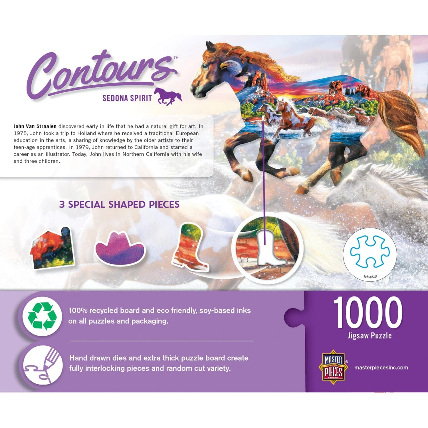 Shapes - Sedona Spirit 1000 Piece Shaped Jigsaw Puzzle - Image 3