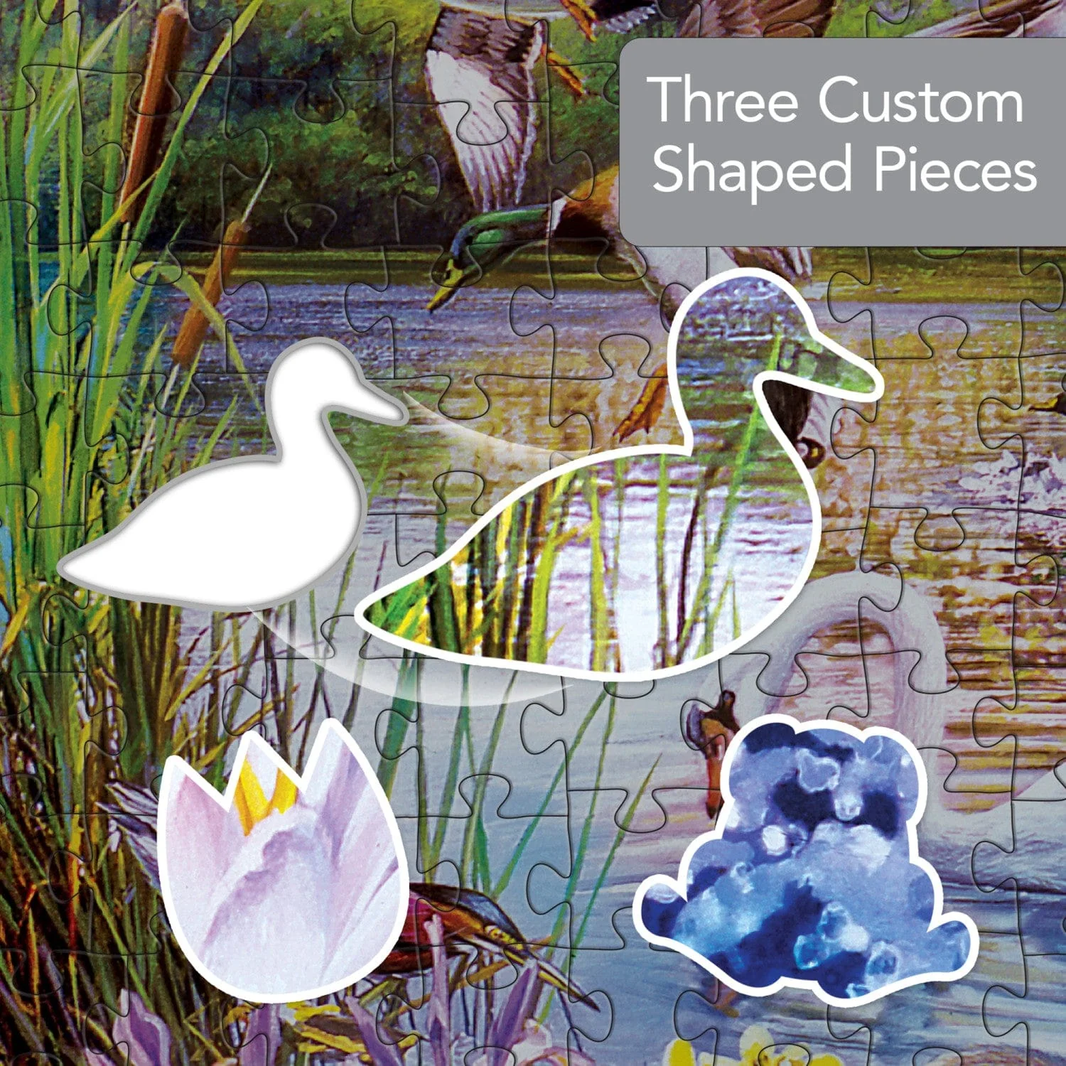 Shapes - Woodland Ducks 500 Piece Jigsaw Puzzle - Image 5
