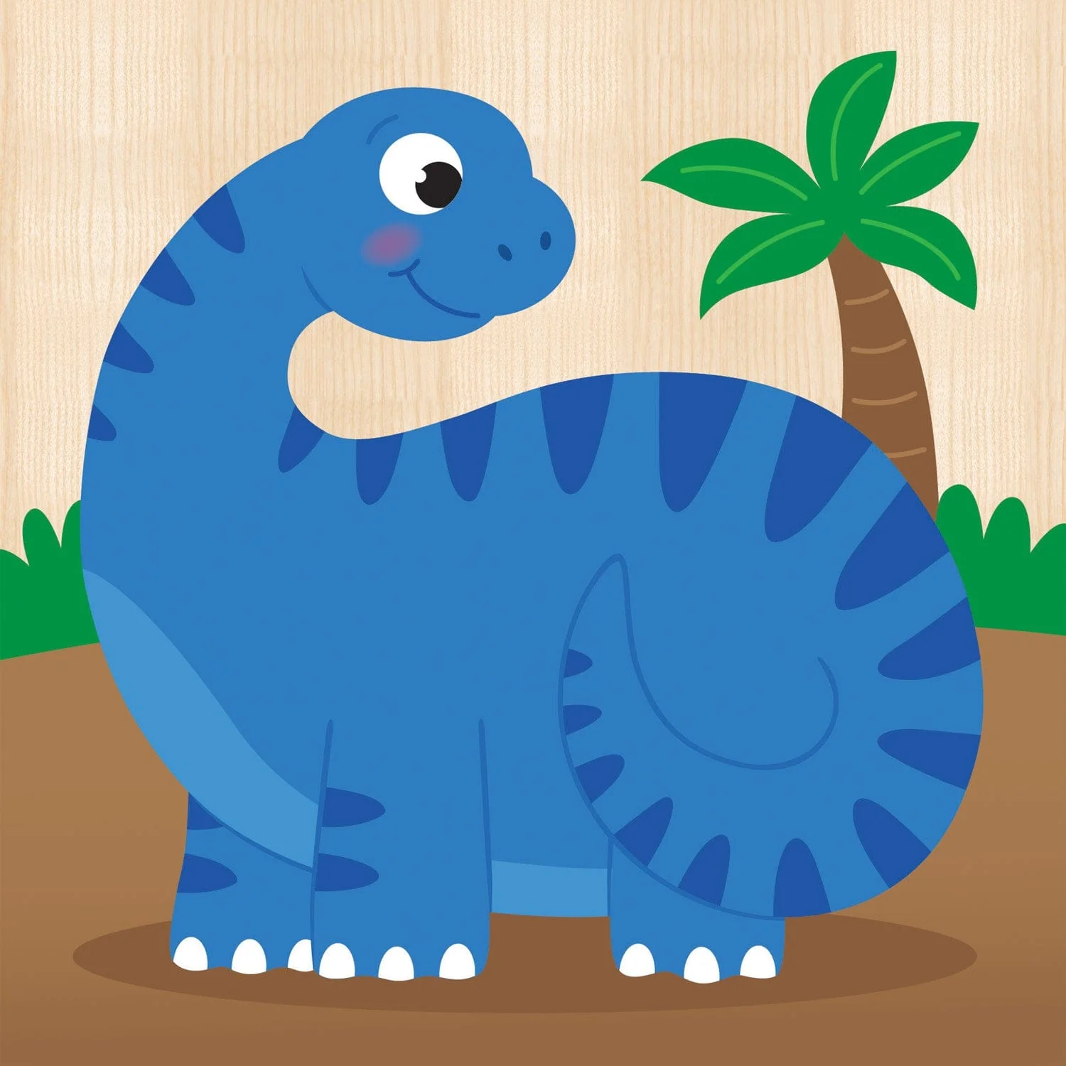 Dinosaurs Chunky Wood Puzzles - Kids 4 Pack - Image 3