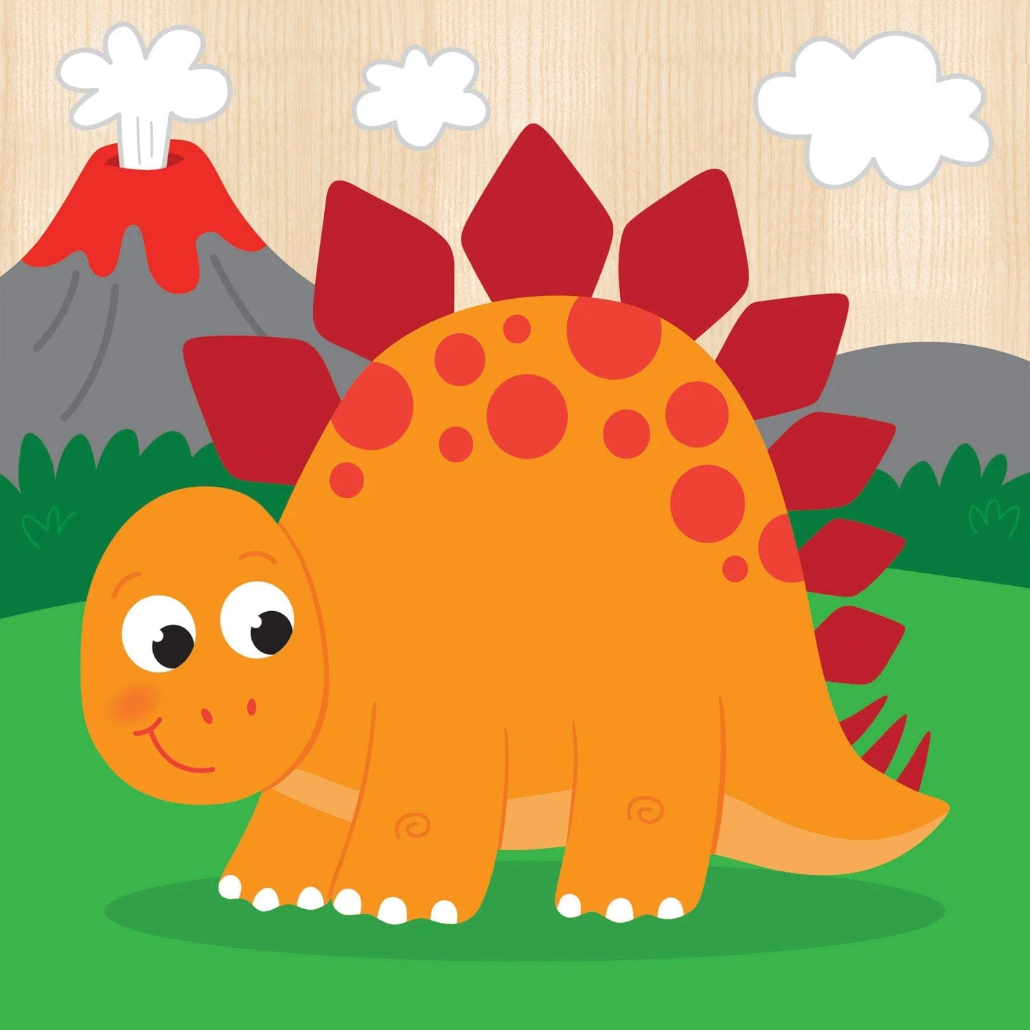 Dinosaurs Chunky Wood Puzzles - Kids 4 Pack - Image 4