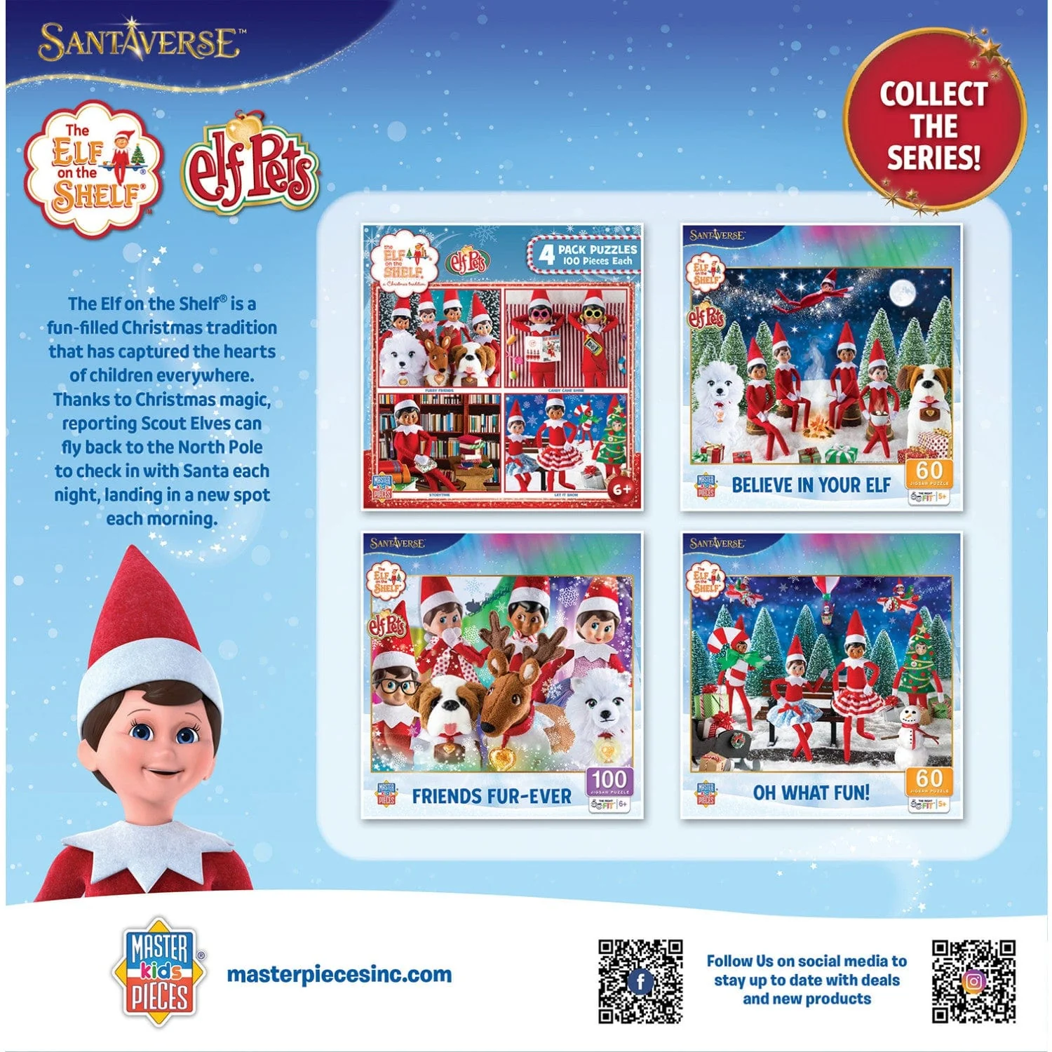 Elf on the Shelf 4-Pack 100 Piece Jigsaw Puzzles - V2 - Image 7