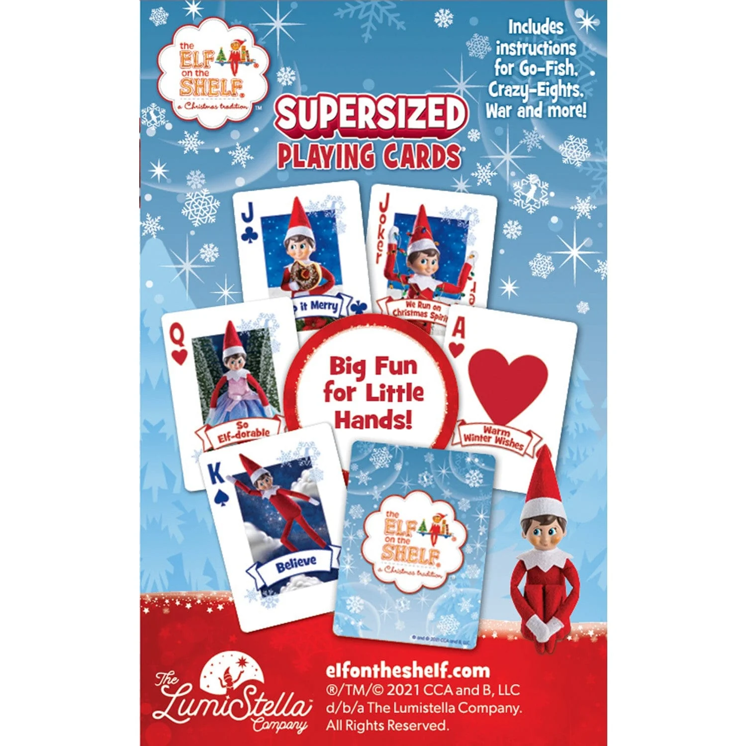Elf on the Shelf Jumbo Playing Cards - Image 3