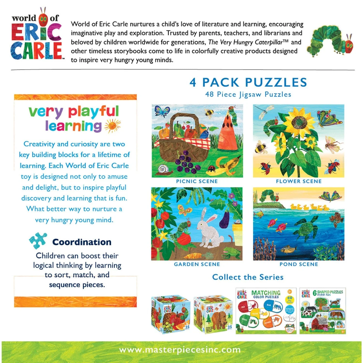 World of Eric Carle 48 Piece Jigsaw Puzzles 4-Pack - Image 7