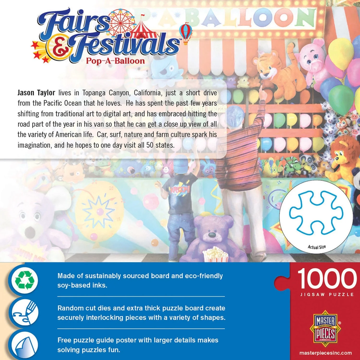 Fairs & Festivals - Pop-A-Balloon 1000 Piece Jigsaw Puzzle - Image 3