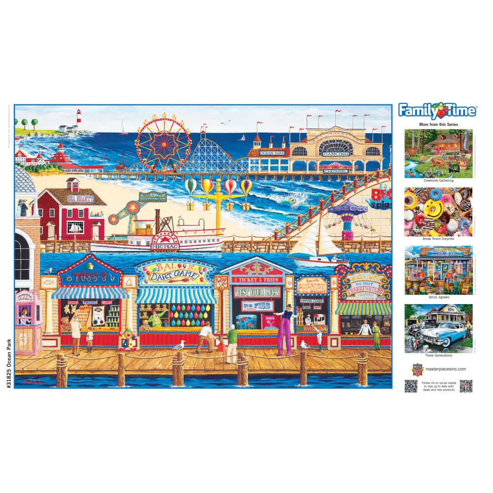 Family Time - Ocean Park 400 Piece Jigsaw Puzzle - Image 4