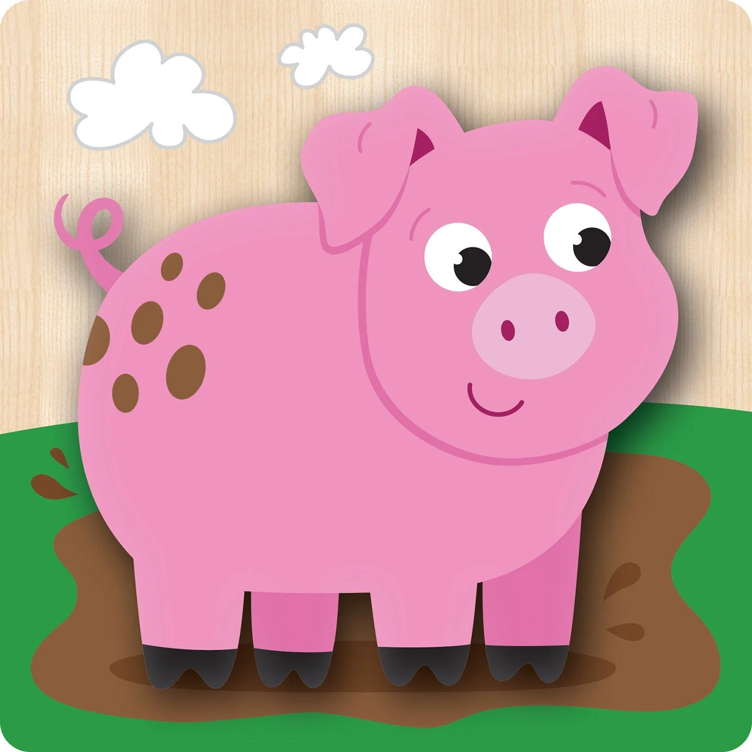 Farm Chunky Wood Puzzles - Kids 4 Pack - Image 4