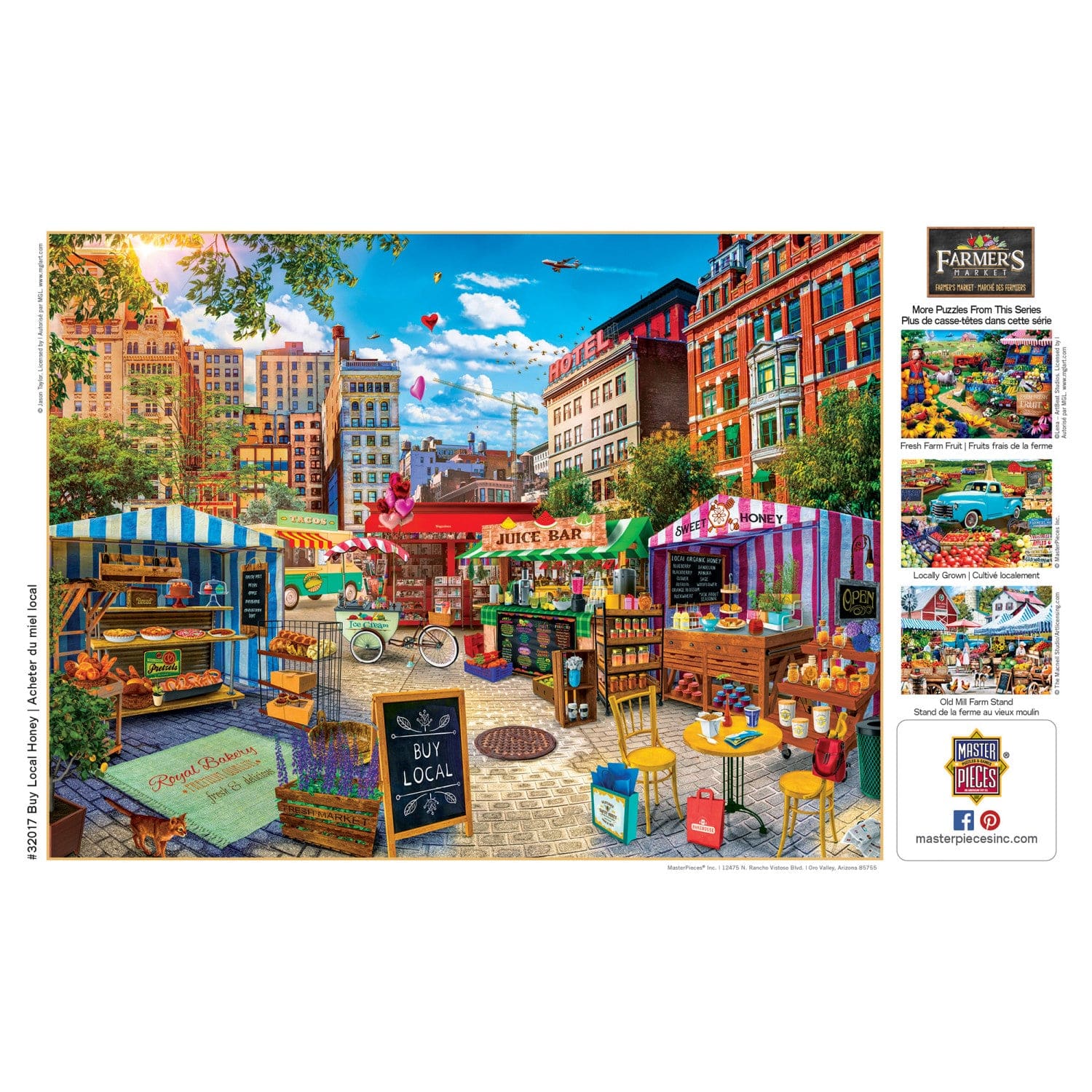 Farmer's Market - Buy Local Honey 750 Piece Jigsaw Puzzle - Image 4