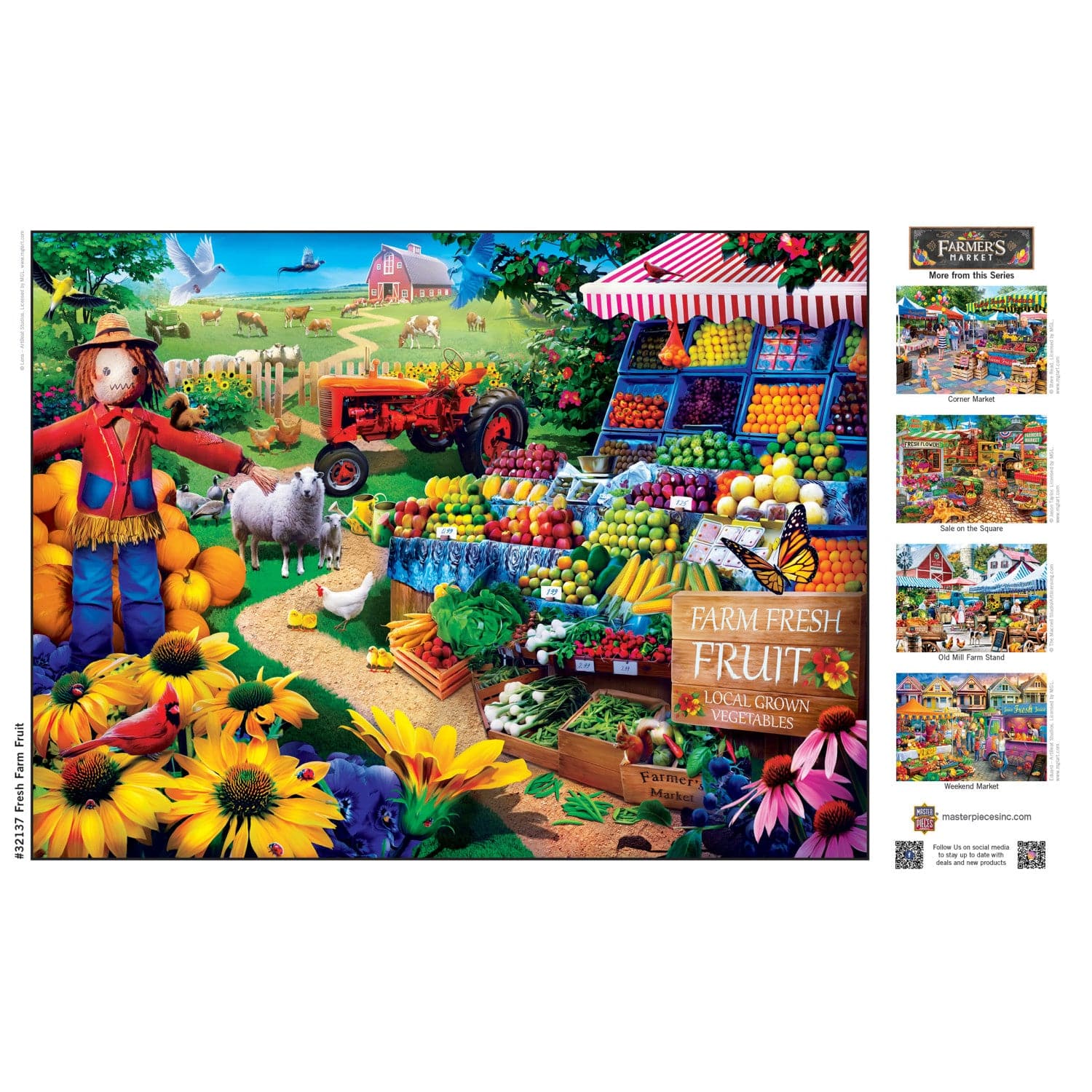 Farmer's Market - Fresh Farm Fruit 750 Piece Jigsaw Puzzle - Image 4