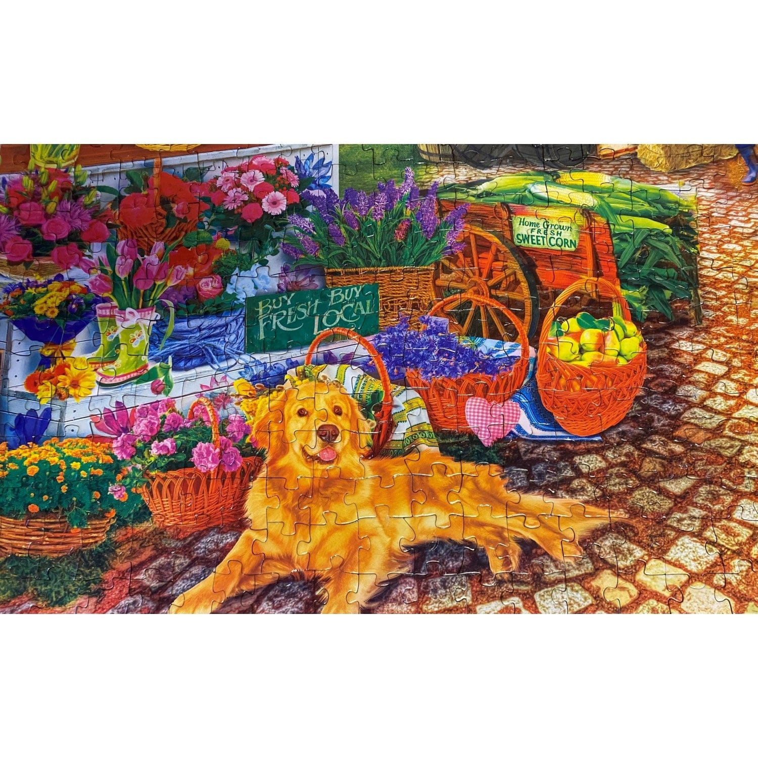 Farmer's Market - Sale on the Square 750 Piece Jigsaw Puzzle - Image 5
