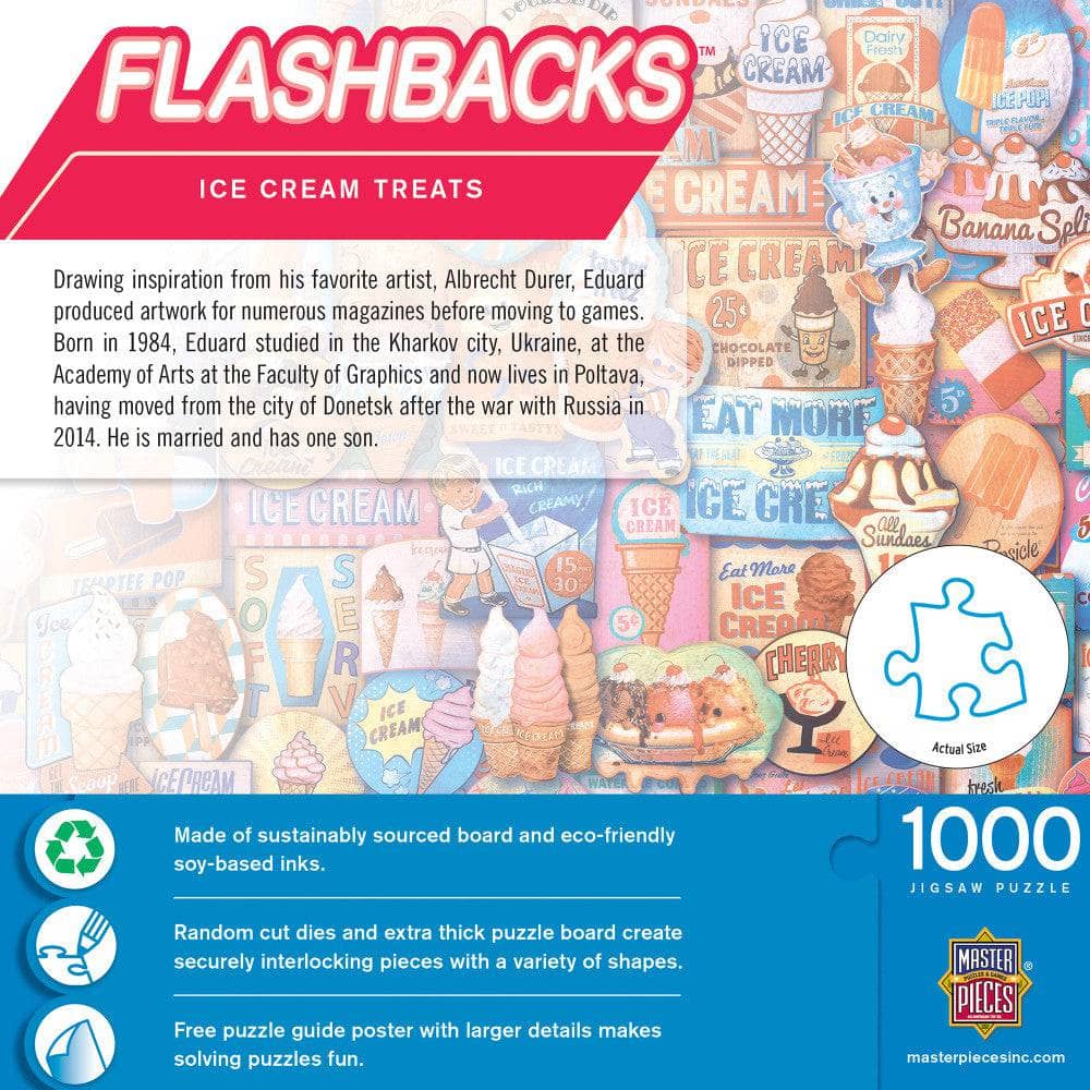 Flashbacks - Ice Cream Treats 1000 Piece Jigsaw Puzzle - Image 3