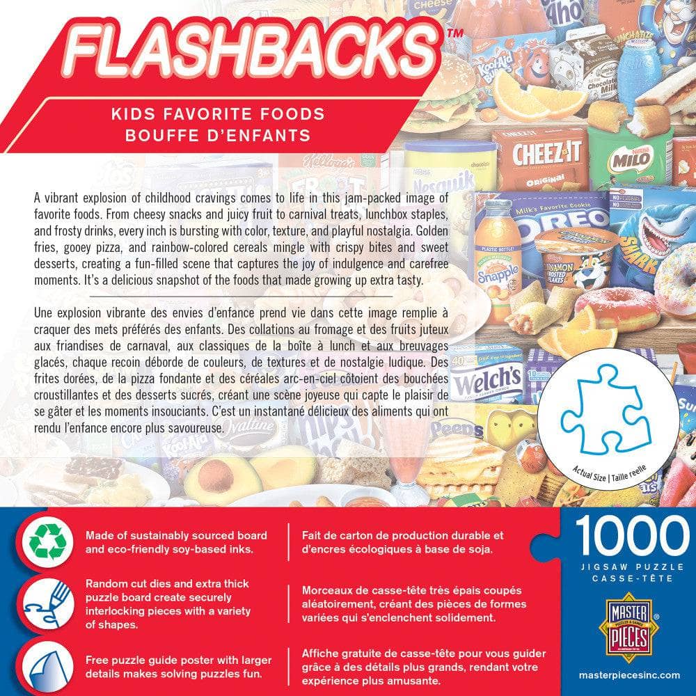 Flashbacks - Kids Favorite Foods 1000 Piece Jigsaw Puzzle - Image 3