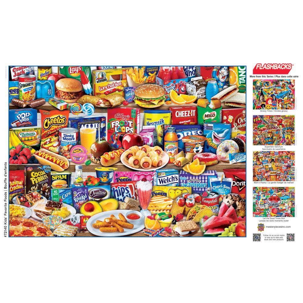 Flashbacks - Kids Favorite Foods 1000 Piece Jigsaw Puzzle - Image 4