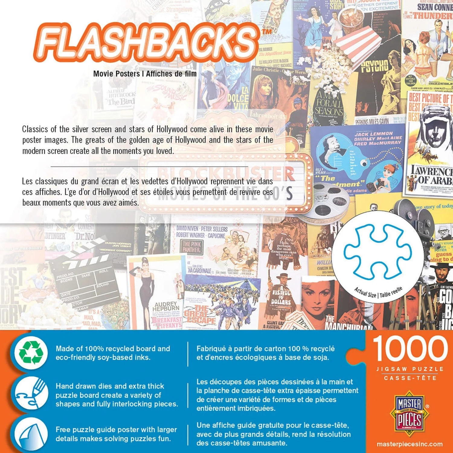 Flashbacks - Movie Posters 1000 Piece Jigsaw Puzzle - Image 3