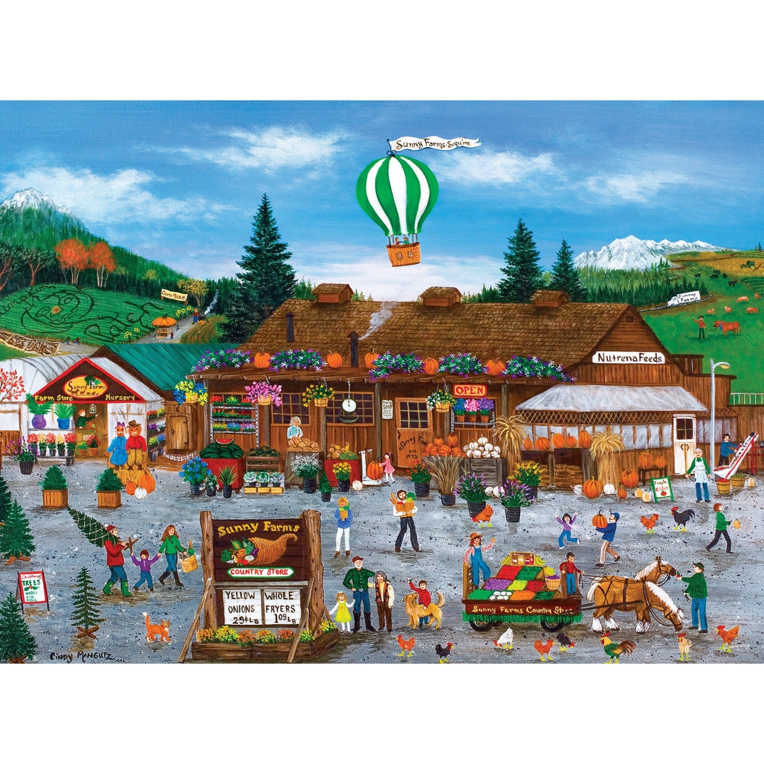 Folk Art Jigsaw Puzzle Collection - 12 Pack - Image 7