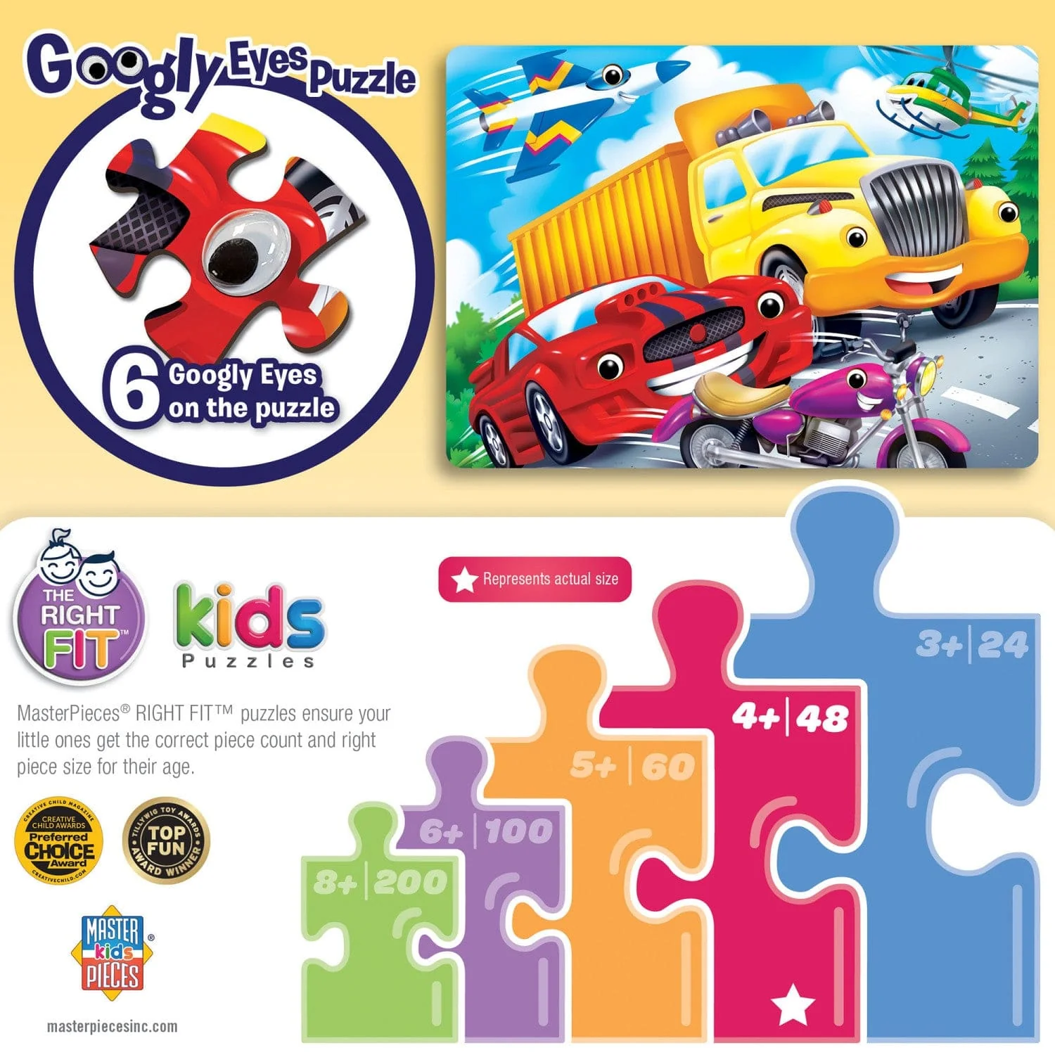 Googly Eyes - Vehicles 48 Piece Jigsaw Puzzle - Image 3