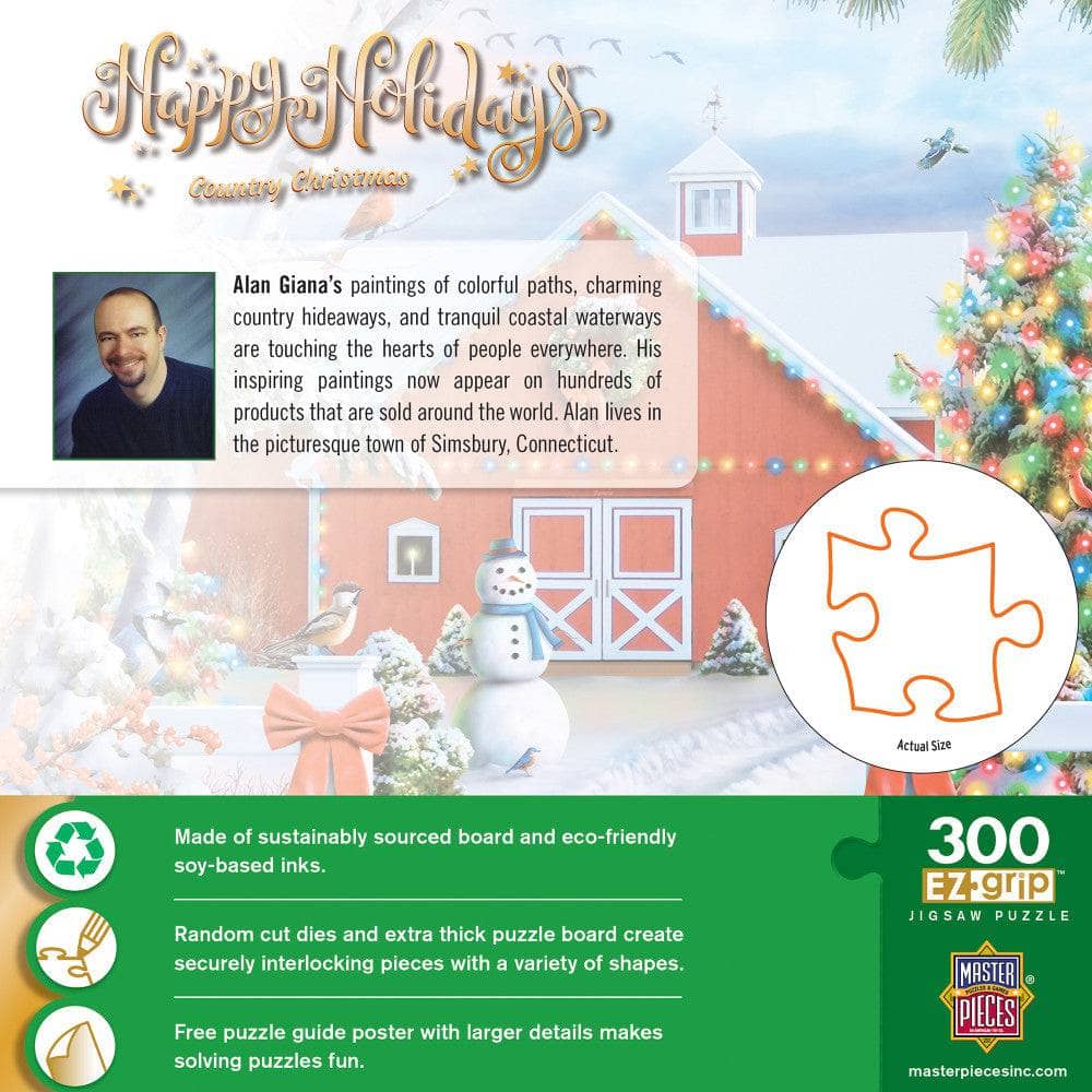 Happy Holidays - Country Christmas 300 Piece EZ Grip Jigsaw Puzzle - Image 3