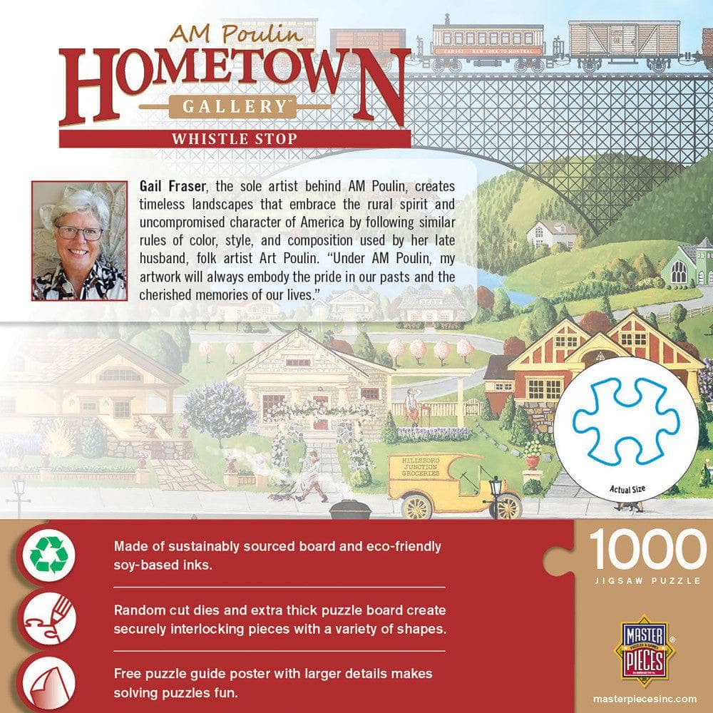 Hometown Gallery - Whistle Stop 1000 Piece Jigsaw Puzzle - Image 3
