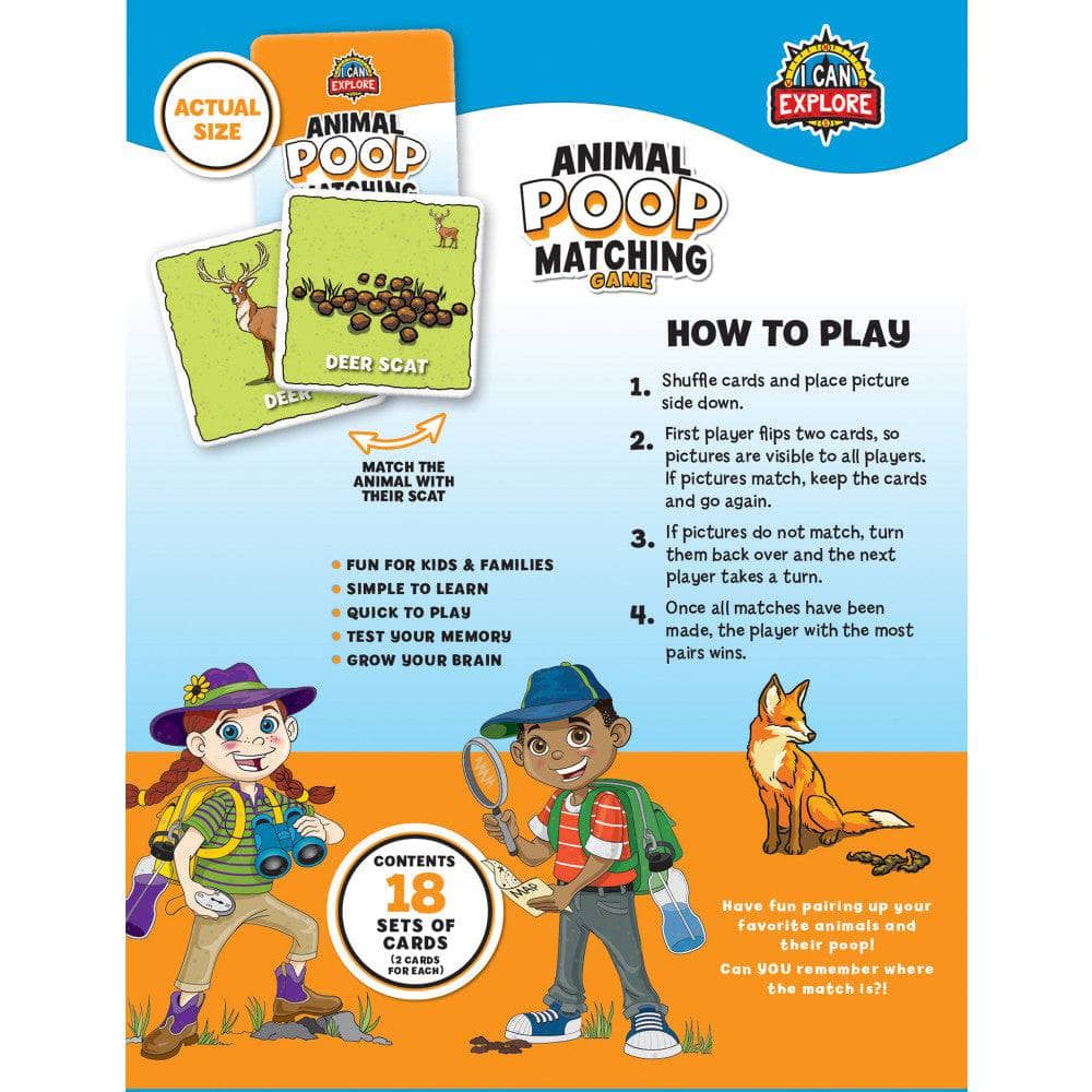 Animal Poop Matching Game - Image 3