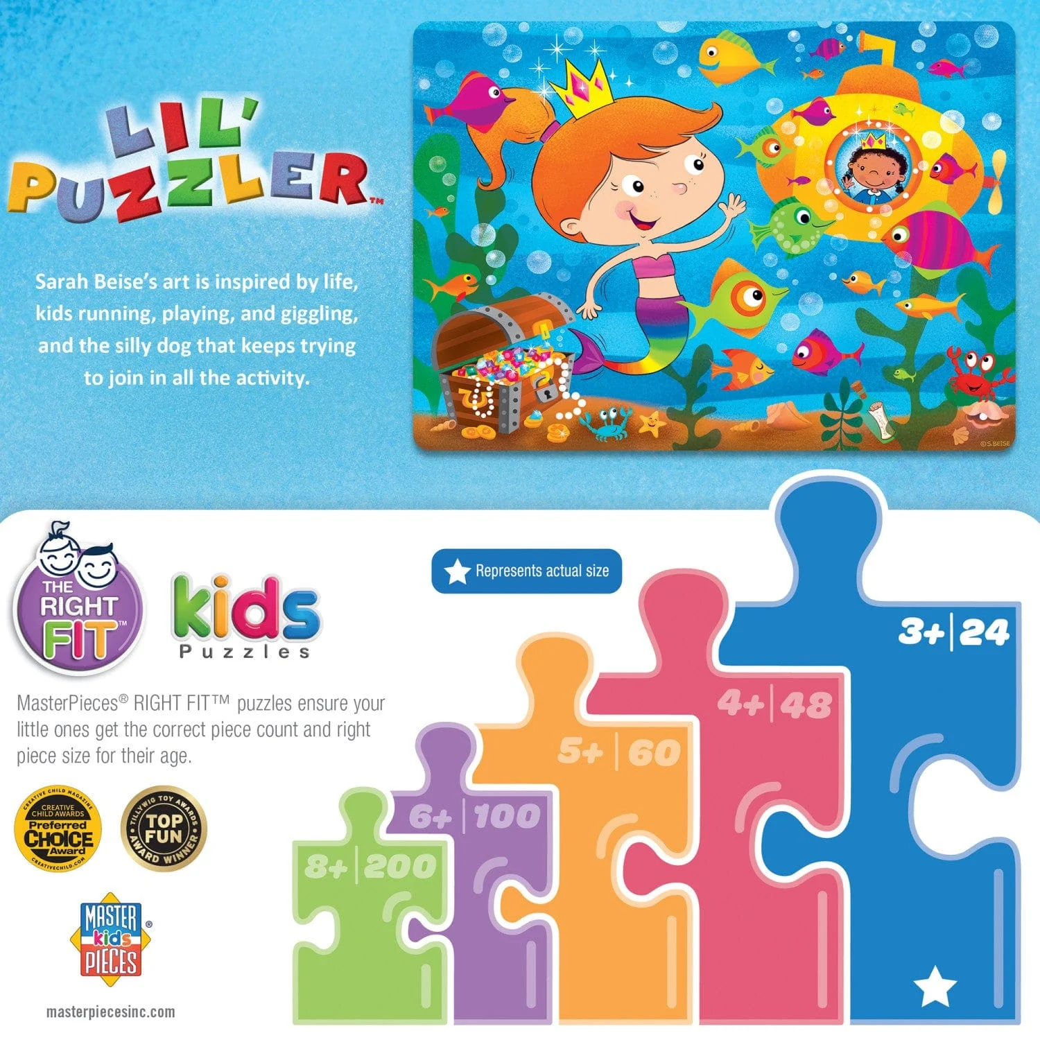 Lil Puzzler - Mermaid Tale 24 Piece Jigsaw Puzzle - Image 3