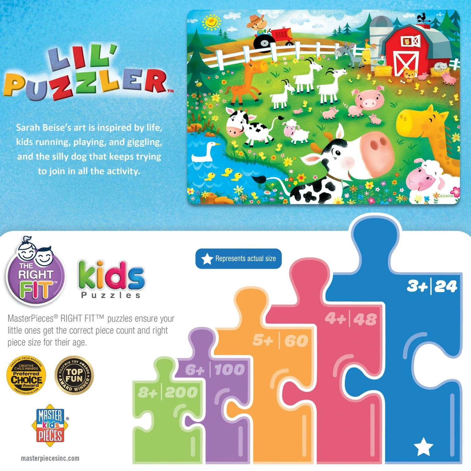 Lil Puzzler - Old MacDonald's Farm 24 Piece Jigsaw Puzzle - Image 3