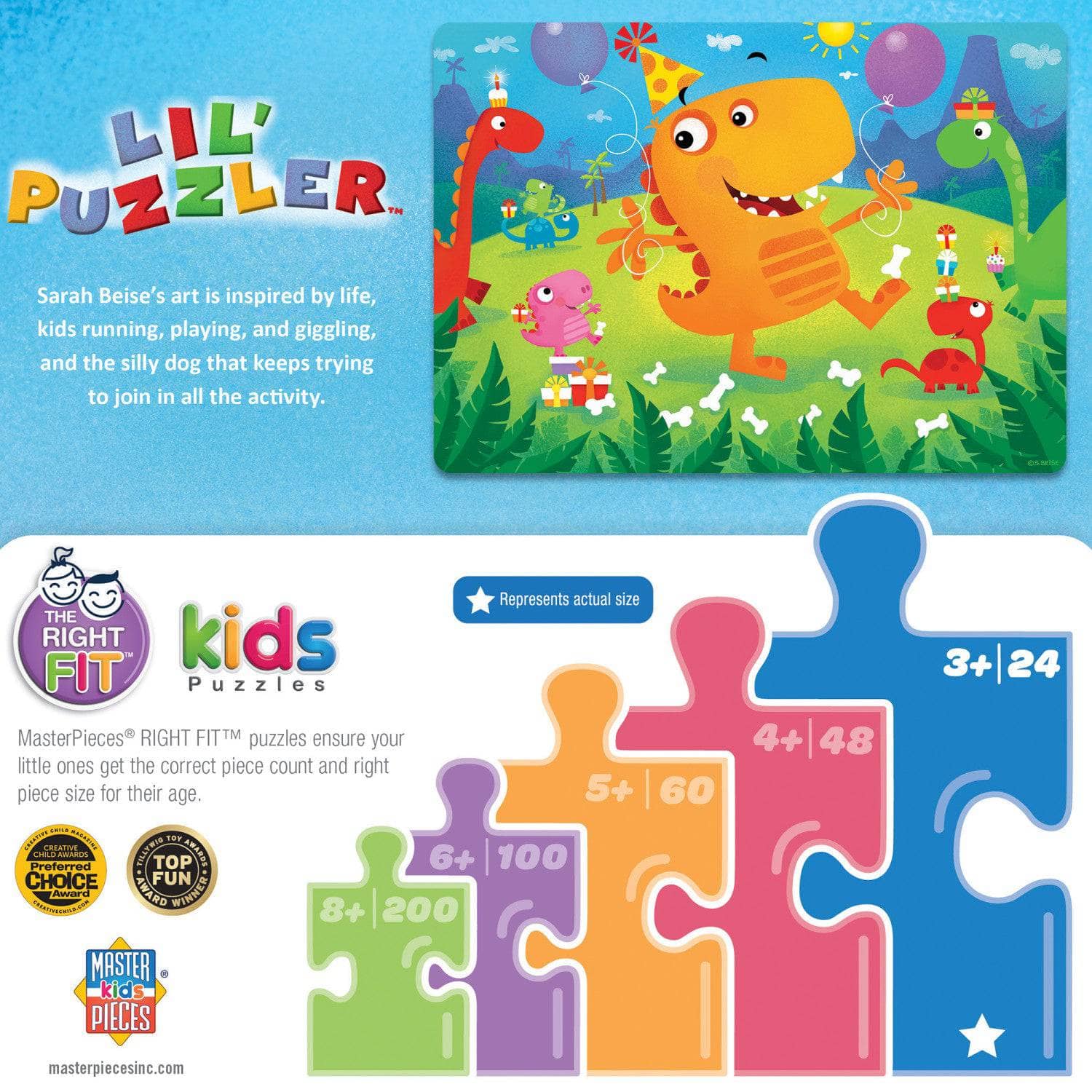 Lil Puzzler - Dino Party 24 Piece Jigsaw Puzzle - Image 3