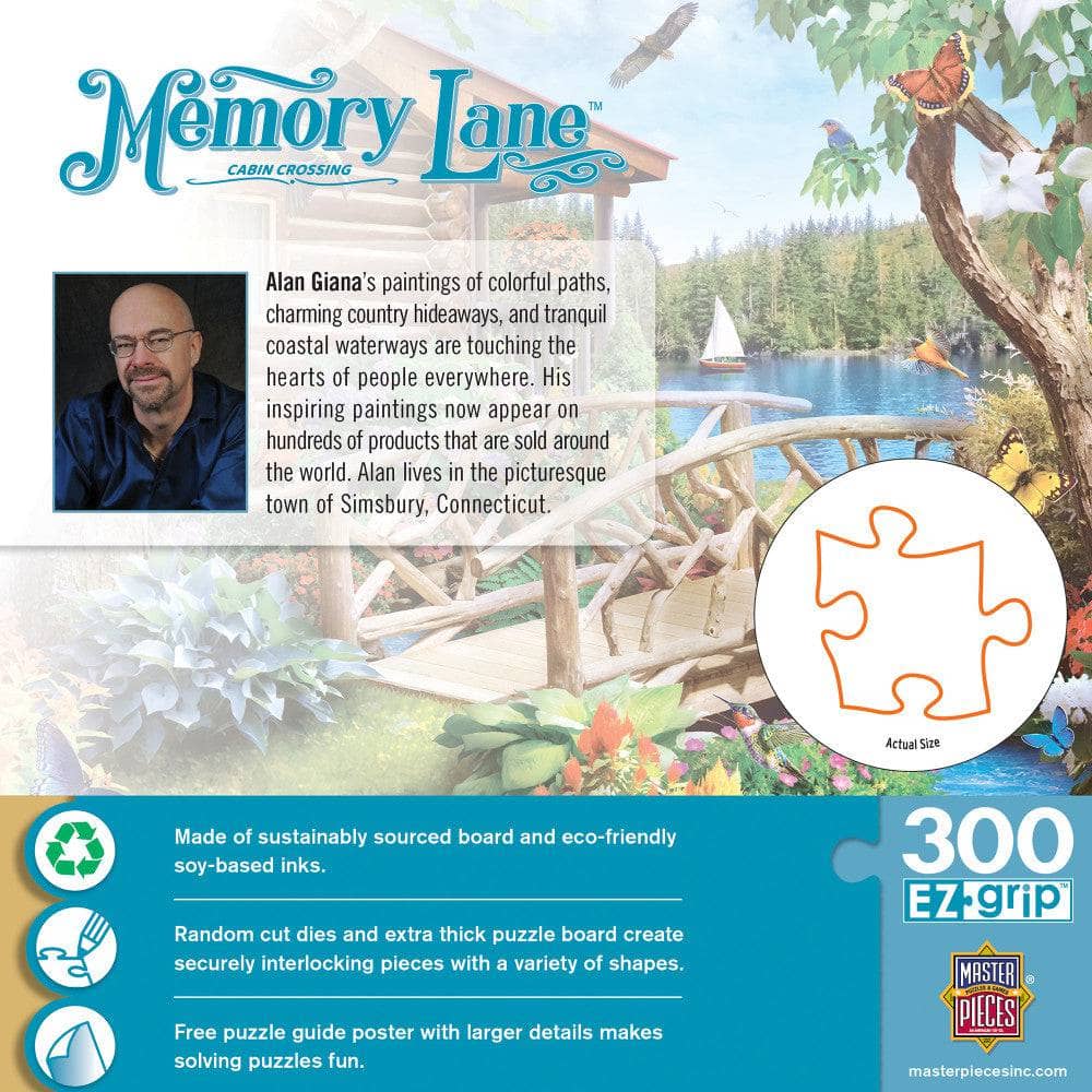 Memory Lane - Cabin Crossing 300 Piece EZ Grip Jigsaw Puzzle - Image 3