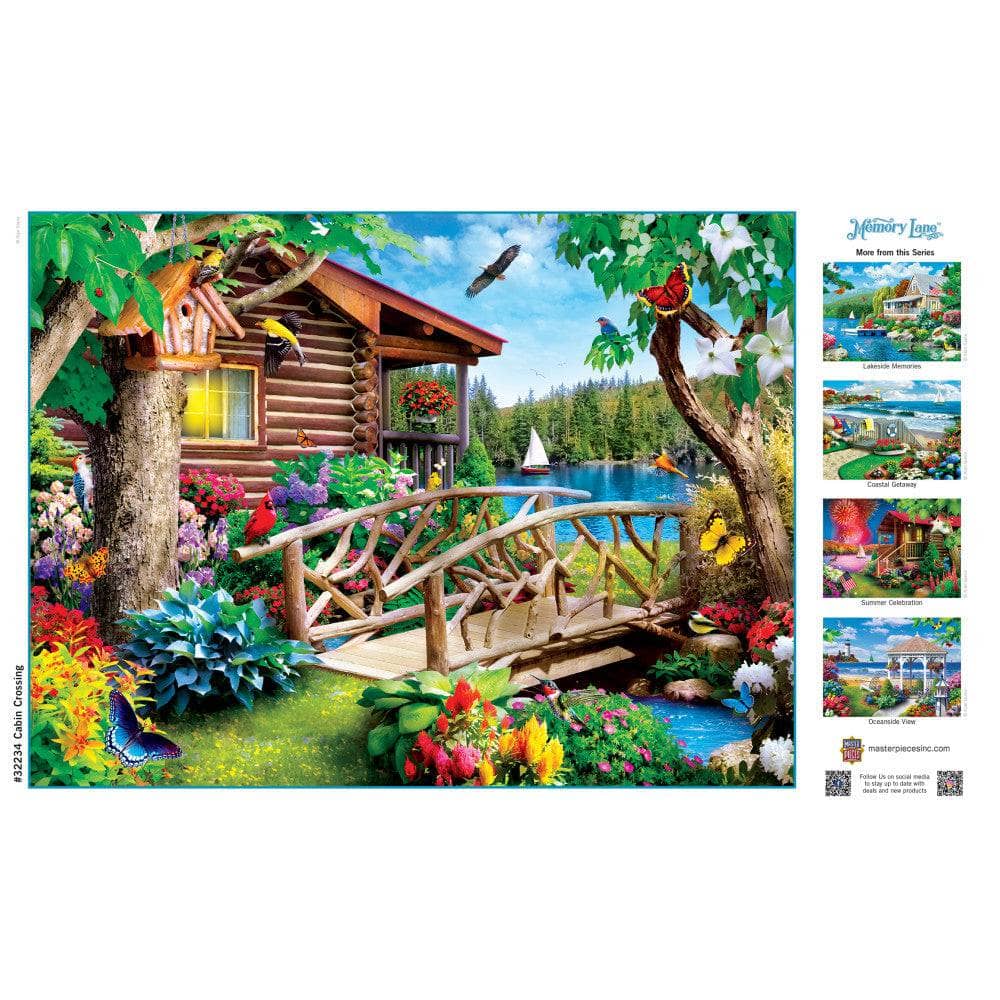 Memory Lane - Cabin Crossing 300 Piece EZ Grip Jigsaw Puzzle - Image 4