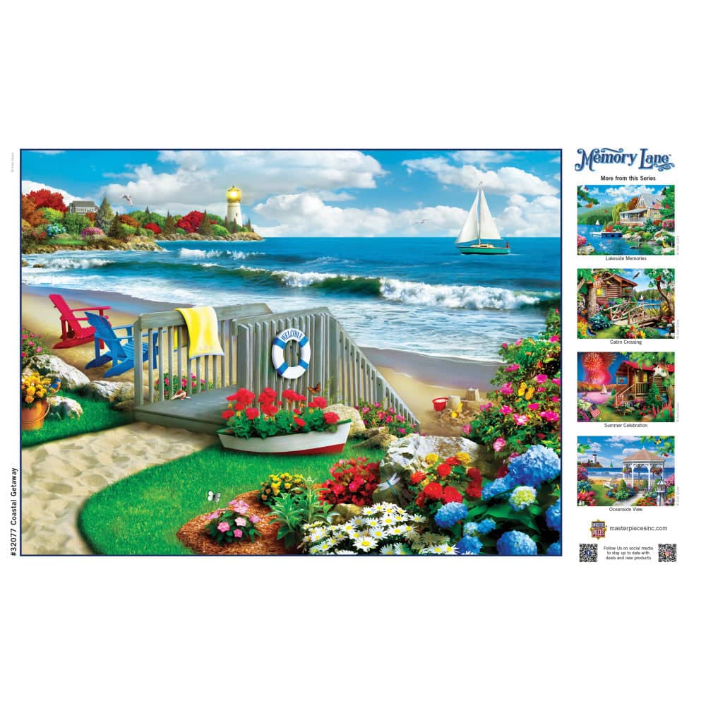 Memory Lane - Coastal Getaway 300 Piece EZ Grip Jigsaw Puzzle - Image 4