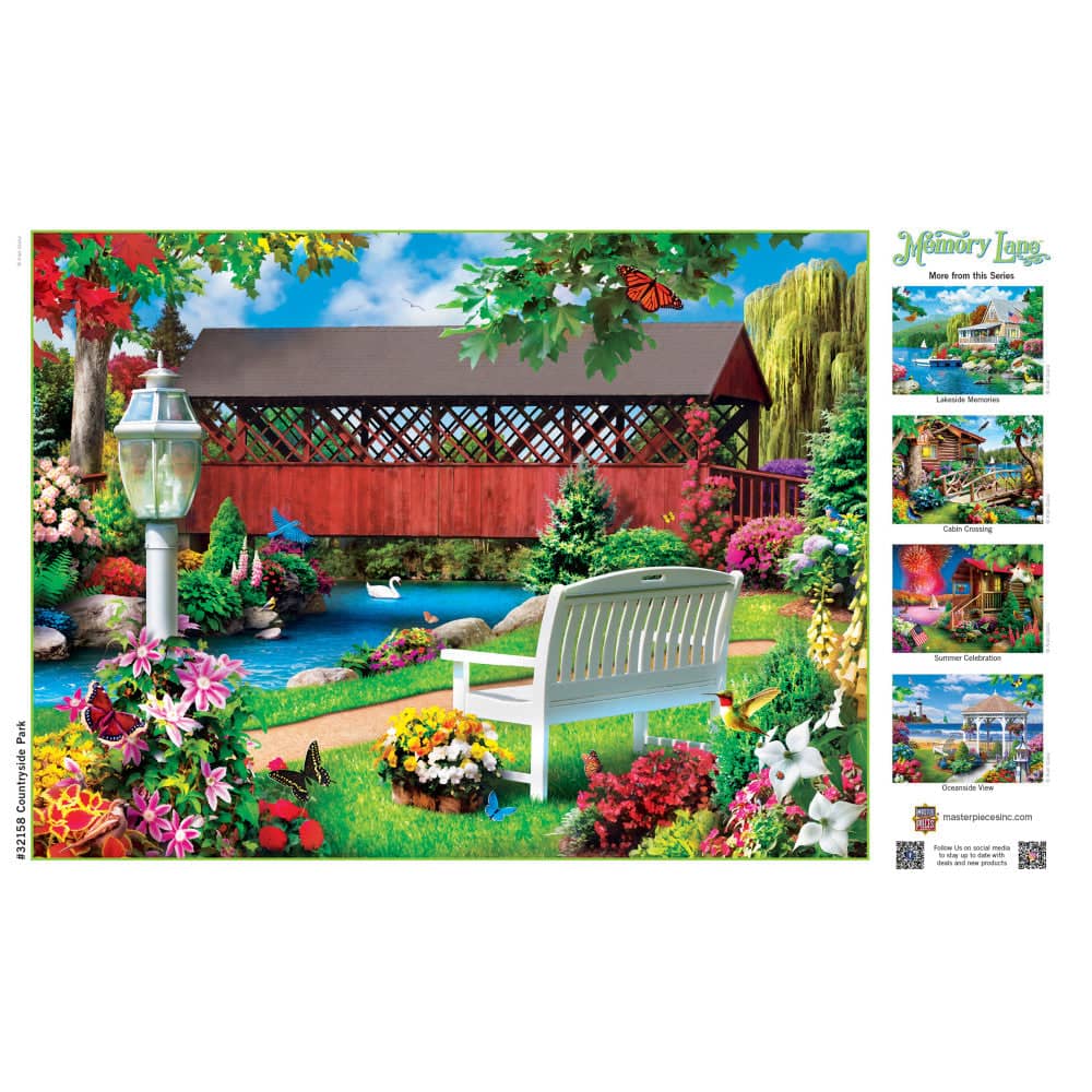 Memory Lane - Countryside Park 300 Piece EZ Grip Jigsaw Puzzle - Image 4