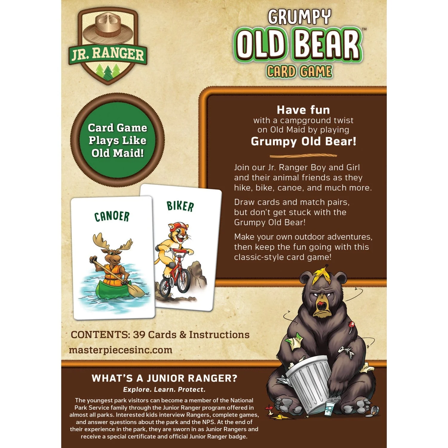 Jr. Ranger Grumpy Old Bear Card Game - Image 3