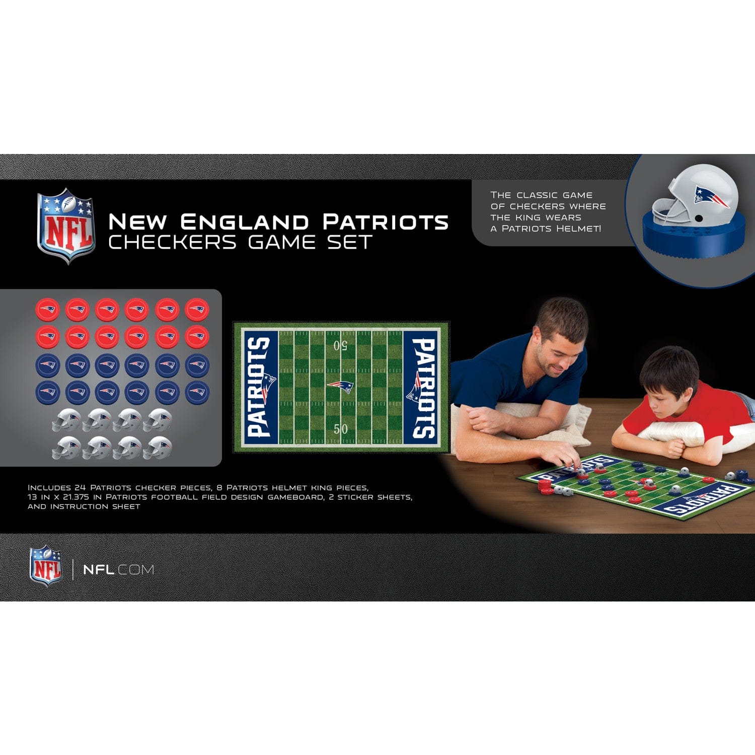 New England Patriots Checkers Board Game - Image 3